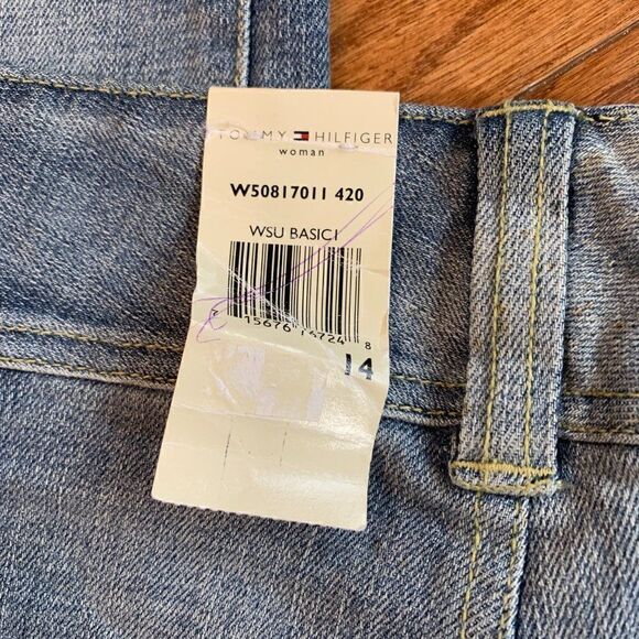 Tommy Hilfiger Woman flat front side adjust stretch jeans 14 NWT - Picture 7 of 16